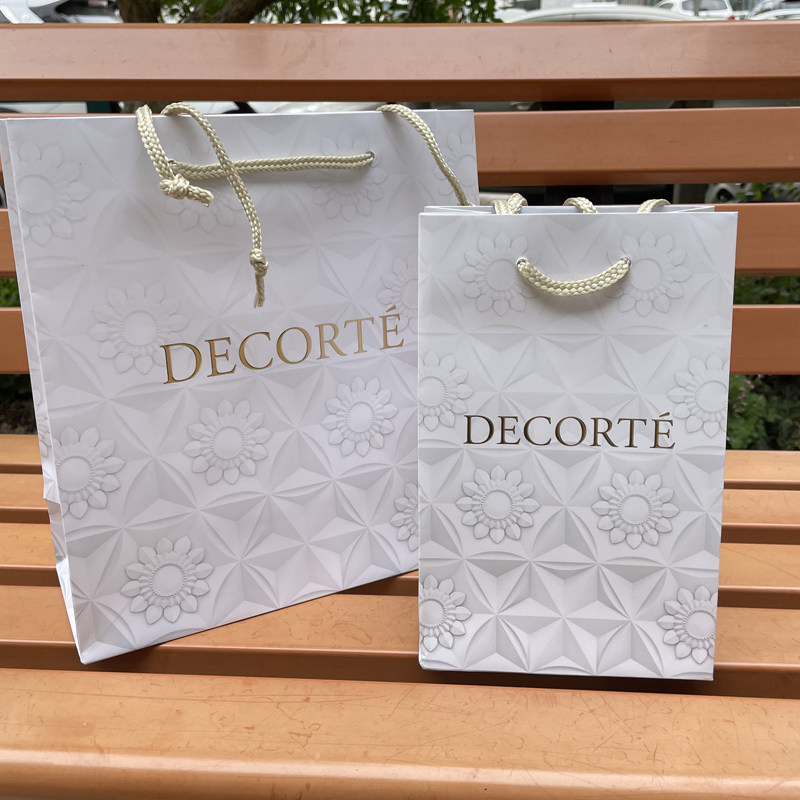 黛珂decorte礼品袋纸袋专柜手提袋送礼竖款礼物袋可装紫苏水袋子
