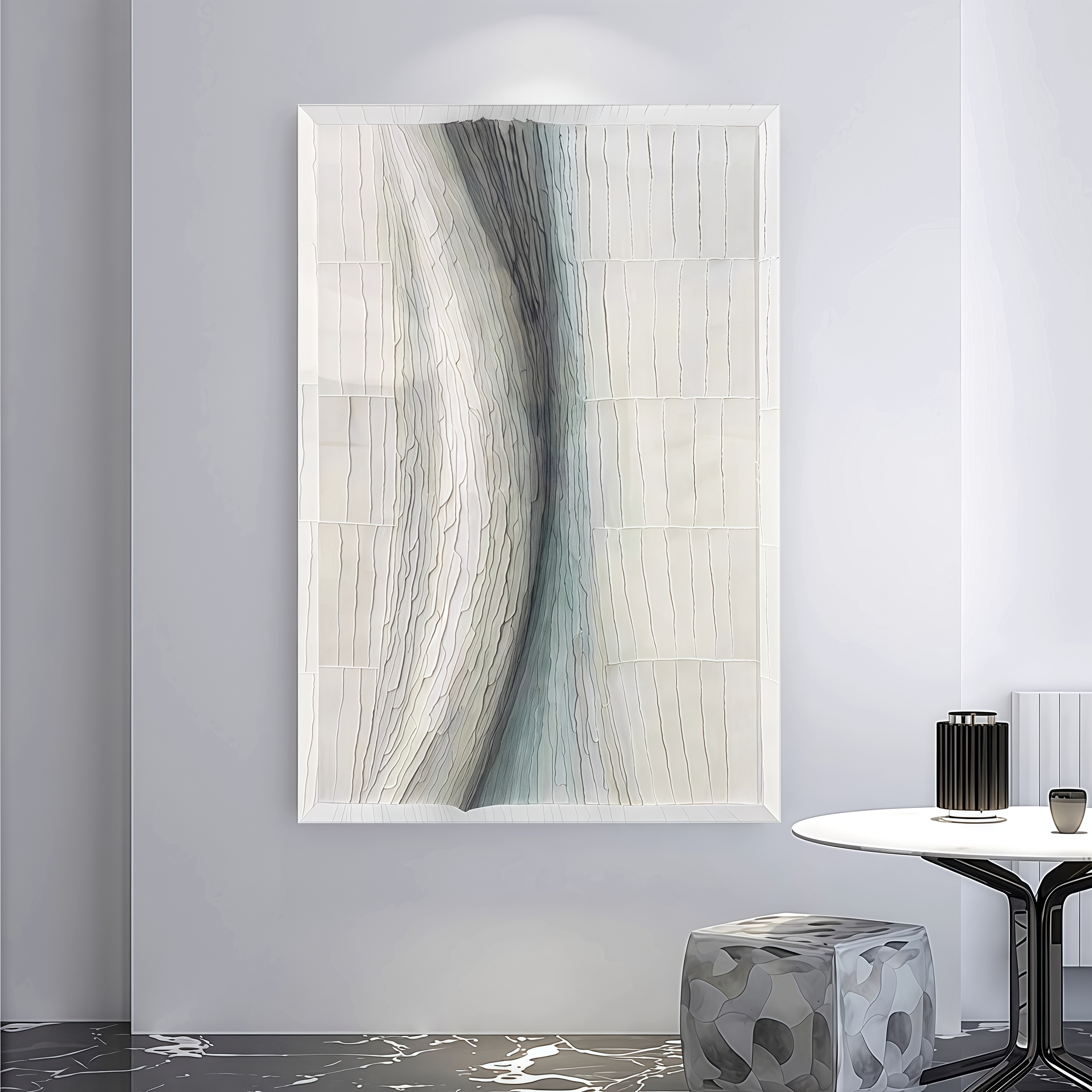 现代亚克力盒罩玄关实物装置画酒店客厅装饰画楼梯间立体纸艺挂画图片