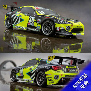 Abbate仿真丰田AE86遥控电动1 Michele 10平跑房车 E10 HPI