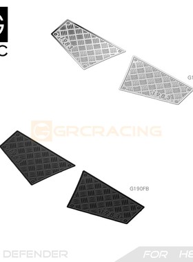 GRC H8H向西卫士后侧裙不锈钢装饰片仿真车壳防护金属片G190FS/FB