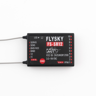 富斯SR12 12通道接收机 适用G11P/ST16/G7P/G7P+/ST8 ANT协议
