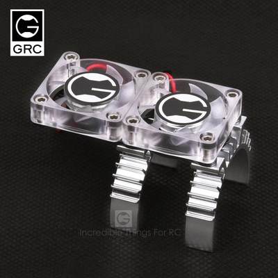 GRC TRX4电机热感应散热器 模型攀爬车 漂移 电机透明散热双风扇