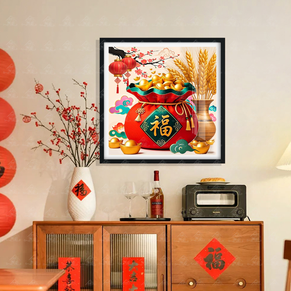 爱阁十字绣代代福-穗穗平安