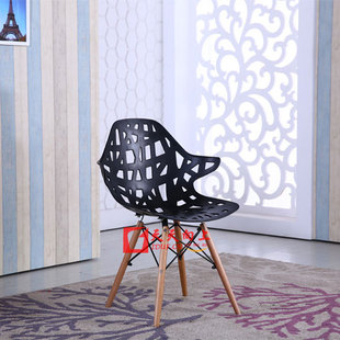 简易新款 镂空设计椅透气舒适会议洽谈椅 休闲靠背椅创意个性