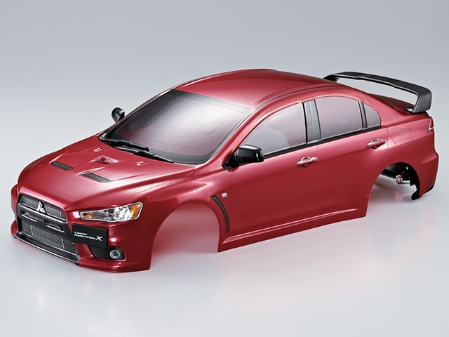 killerbody 1/10 三菱evo xfinished 车壳金属红 印刷版 48003