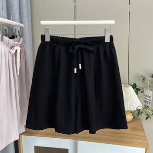 胖妹妹阔腿裤 大码 透气宽松显瘦莱赛尔薄款 女胖mm外穿夏a字版 短裤