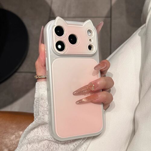 晕染渐变猫耳朵适用大视窗iPhone17promax手机壳新款16pro秒变苹果17保护套日韩ins风15可爱创意14高级感13女
