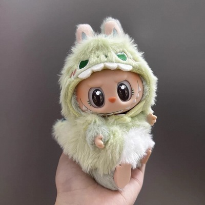 适用labubu拉布布娃衣一代二代三代挂件衣服毛绒公仔包包配饰套装