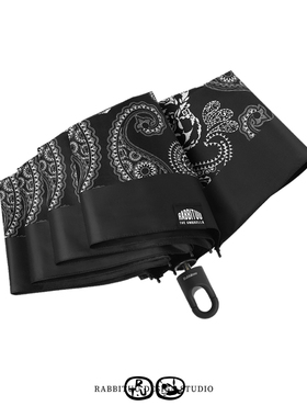 rabbituu防晒【黑色腰果】雨伞大号遮阳伞雨伞女生高颜值晴雨两用