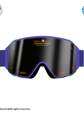 EVA x Gee snowboards联名新世纪福音战士滑雪眼镜磁吸双镜片雪镜