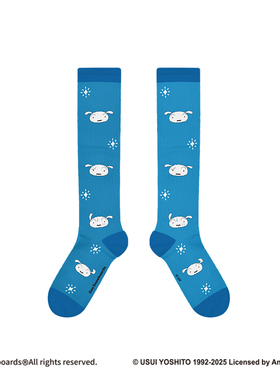 蜡笔小新 x Gee snowboards联名 滑雪袜防寒保暖长筒袜雪袜