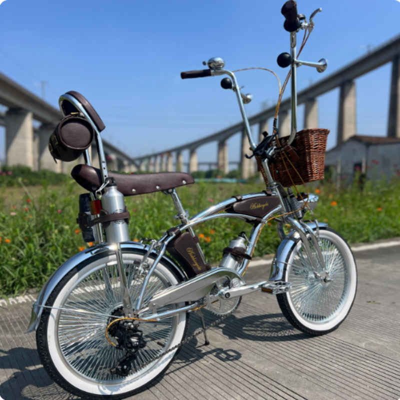 2025年全新款20寸复古自行车Lowrider老上海英伦坐直骑行