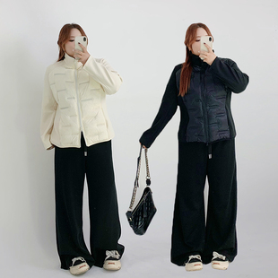 Milu家大码女装冬季轻薄运动立领排骨羽绒服胖mm收腰显瘦保暖外套