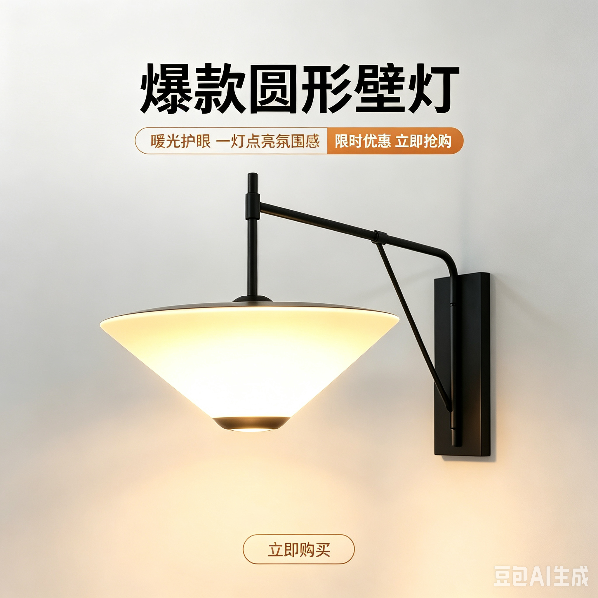 中古侘寂风法式吊灯客厅餐厅办公茶室中式斗笠LED烧烤灯创意简约