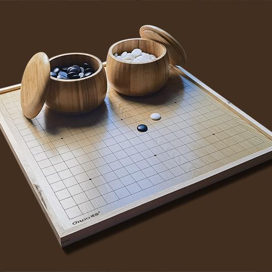 双面围棋绮路实木包边