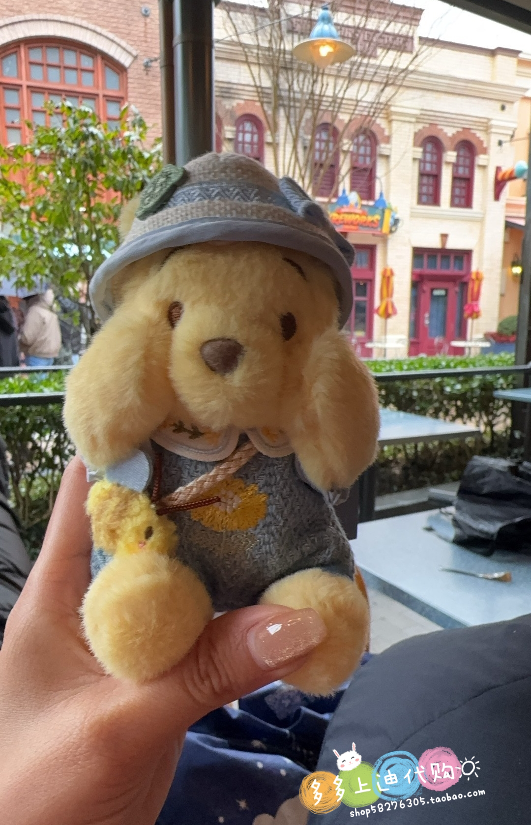 现货上海迪士尼国内代购25春日系列维尼布鲁托高飞玩偶公仔钥匙圈