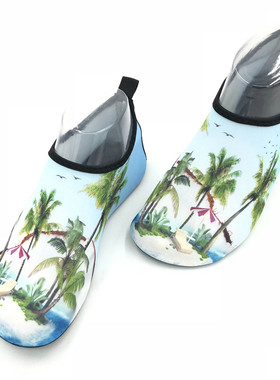 沙滩袜鞋男潜水浮潜涉水溯溪女游泳鞋软鞋防滑防割防扎赤足贴肤鞋