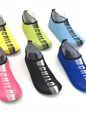 男运动沙滩鞋赤足贴肤软鞋儿童防滑游泳情侣浮潜潜水溯溪女瑜伽鞋