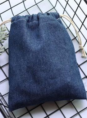 牛仔布袋束口袋收纳袋旅行整理袋 装衣服布袋小袋子内衣收纳包