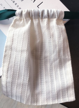 清新棉麻收纳布袋子束口拉绳袋棉布袋收纳袋束口袋卫生巾小布袋