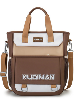 新款小学生书包手提双肩包儿童培训补课补习班斜挎包定制印字logo