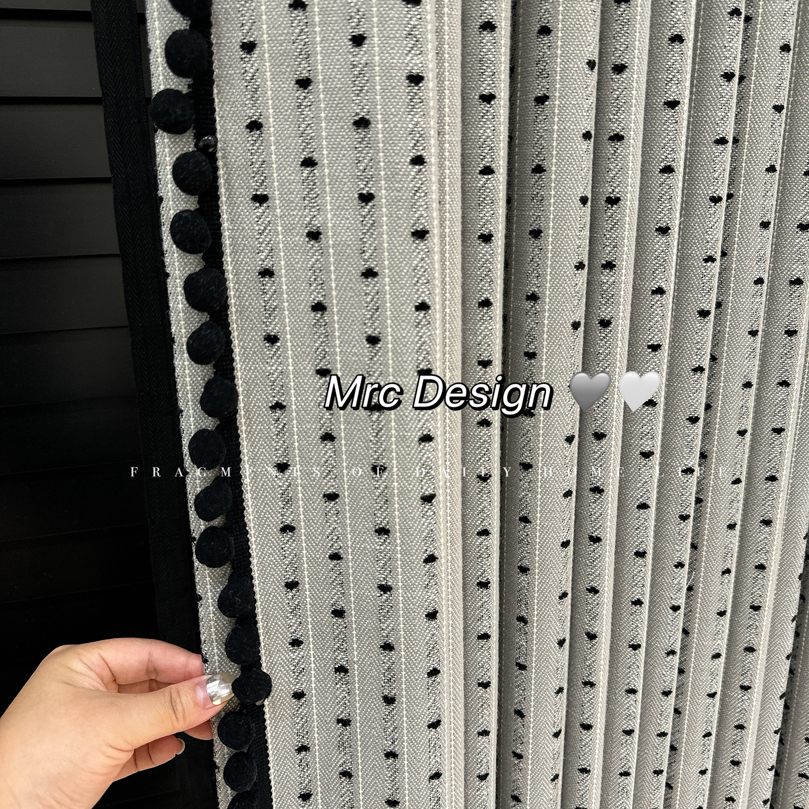 暴击小爱心！韩系复古小众设计师窗帘卧室客厅遮光高级感中古风帘