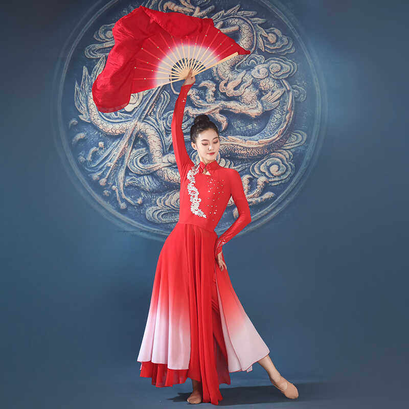 秋季春英广场舞服装新款套装女长广场舞连衣裙
