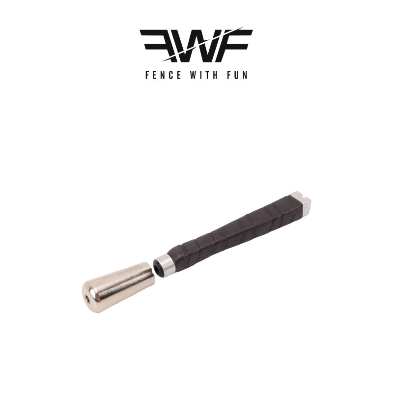 FWF德国进口专业重剑直柄手柄击剑器材防滑耐用超轻手柄加平衡锤