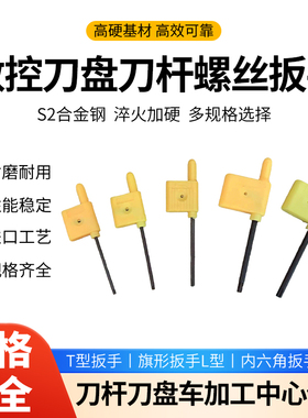 数控刀杆螺丝压板销钉双头螺丝梅花旗形扳手内六角T6 T10T15T20L2