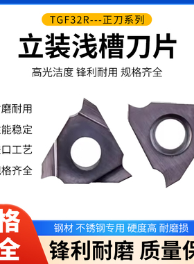 数控立装浅槽刀片切槽卡簧槽内沟槽刀粒TGF32R050/100/200/300PCD