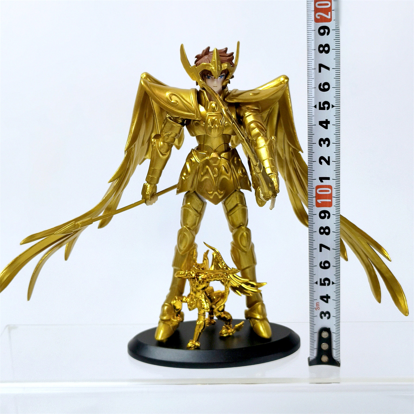 现货黄金圣斗士星矢射手天秤座手办圣衣神话PVC人偶摆件1/10模型