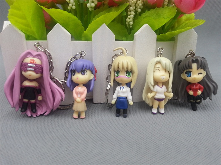现货5款命运塞巴吾王公仔FATE钥匙扣 远坂凛书包挂件动漫周边礼物