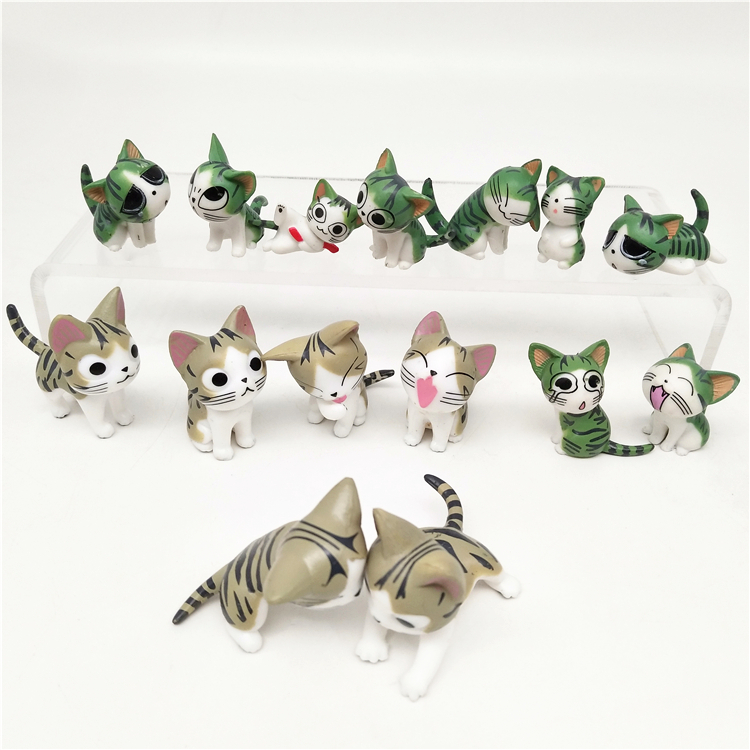 现货 可爱甜甜猫 私房猫嗨怒怜萌小奇4款起司猫闪光挂件 动漫玩偶