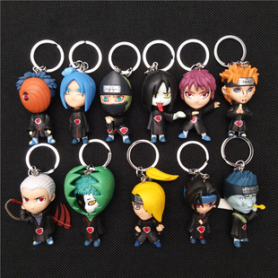 晓组织宇智波鼬 公仔钥匙扣 我爱罗忍者挂件礼物 火影Q版 现货11款