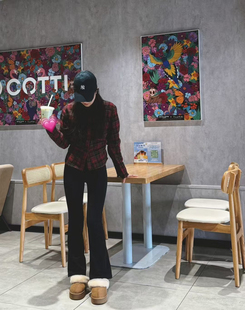 韩国官网正品andar瑜伽喇叭裤女秋冬加绒微喇运动裤高腰提臀ACFPT