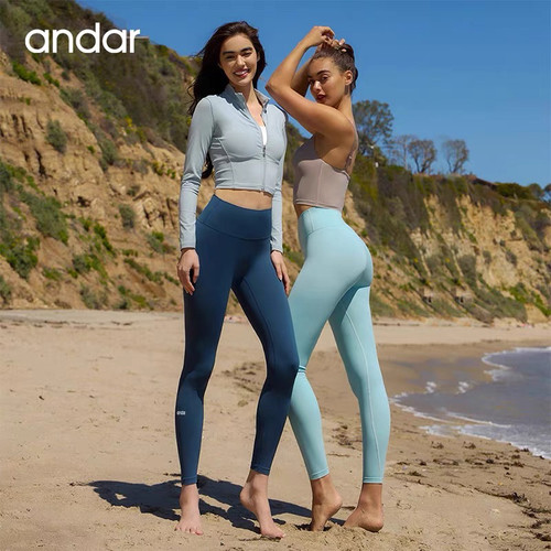 韩国专柜正品andar cooling瑜伽裤女高腰提臀外穿裸感健身裤ACF