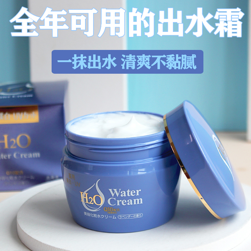 日本H2O Water Cream出水霜 来自北海道牧场 Q10滋润保湿强推荐