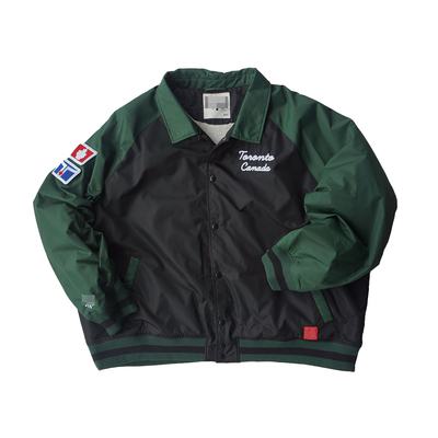 胸围164CM加肥加大码美版男冬 重磅刺绣仿羊羔绒运动夹克2472