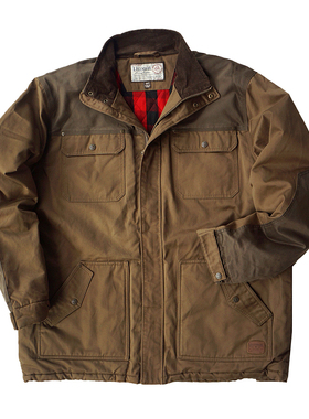 胸134-162CM加肥加大码男 全铜钮拉链油浸复古战术棉夹克2418