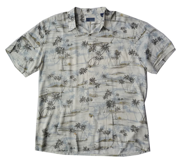胸140大码男夏季热带风沙滩 夏威夷短袖椰岛风情印花短袖衬衫1738