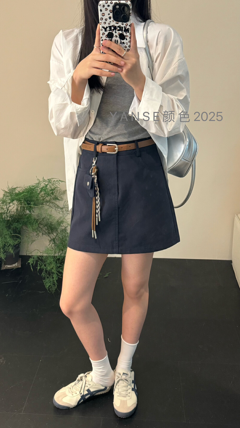 韩系小个子高腰显瘦A字半身裙2半身裙