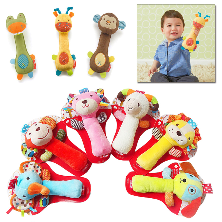 婴儿玩具手摇铃安抚动物婴儿玩具
