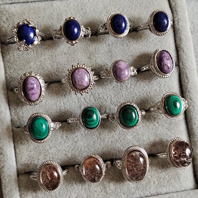 其他女白铜ins风闪亮戒指