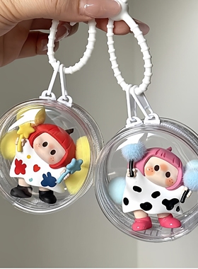 新款yoyo右右酱歪头系列娃包可爱系手办收藏桌面装饰送友礼物