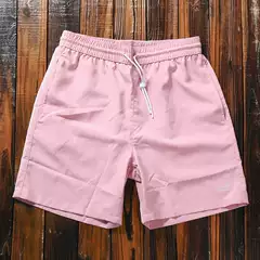 Beach Shorts for Men in Summer, Thin, Quick-Drying, Suitable for Water, New Trendy Pink Loose Breathable Men's Hot Spring Swim Trunks