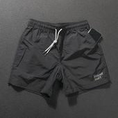 新款 日常通勤百搭沙滩裤 2025爆款 外穿简约休闲四分裤 子 男夏季 短裤