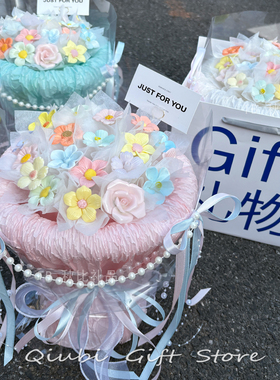 景德镇陶瓷花束永生花成品