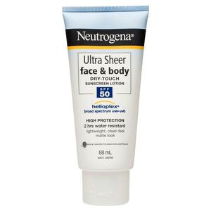 Neutrogena露得清防晒霜SPF50轻透超薄面部身体乳88ml澳洲原装
