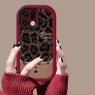 适用OPPOFindX9手机壳新款FindX8s+时尚创意X7Ultra潮流豹纹葫芦X6Pro硅胶保护套X5全包防摔外壳X3网红男女