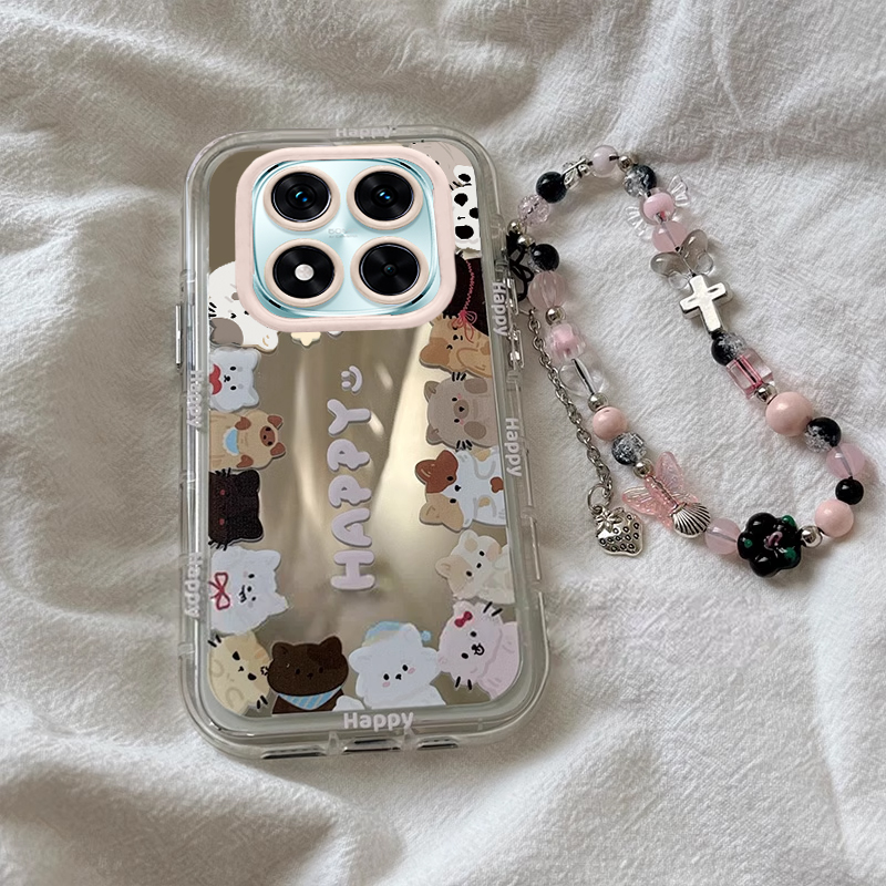 适用红米Note15Pro+手机壳Note13R新款12Turbo卡通猫咪小狗11TPro可爱14创意10Pro硅胶软套Note9全包防摔外壳